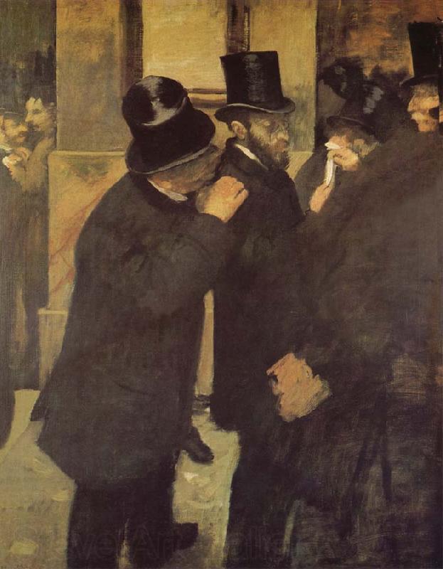 Edgar Degas In the Bourse Norge oil painting art